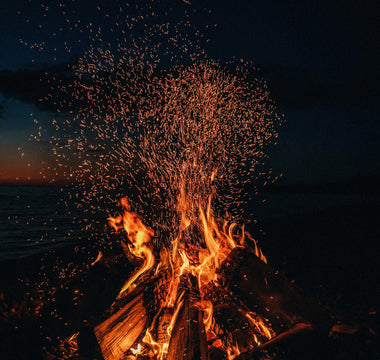 bonfire night sparking bonfire