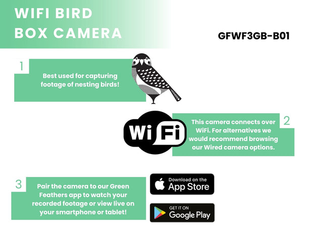 WiFi Bird Box HD Camera Starter Pack