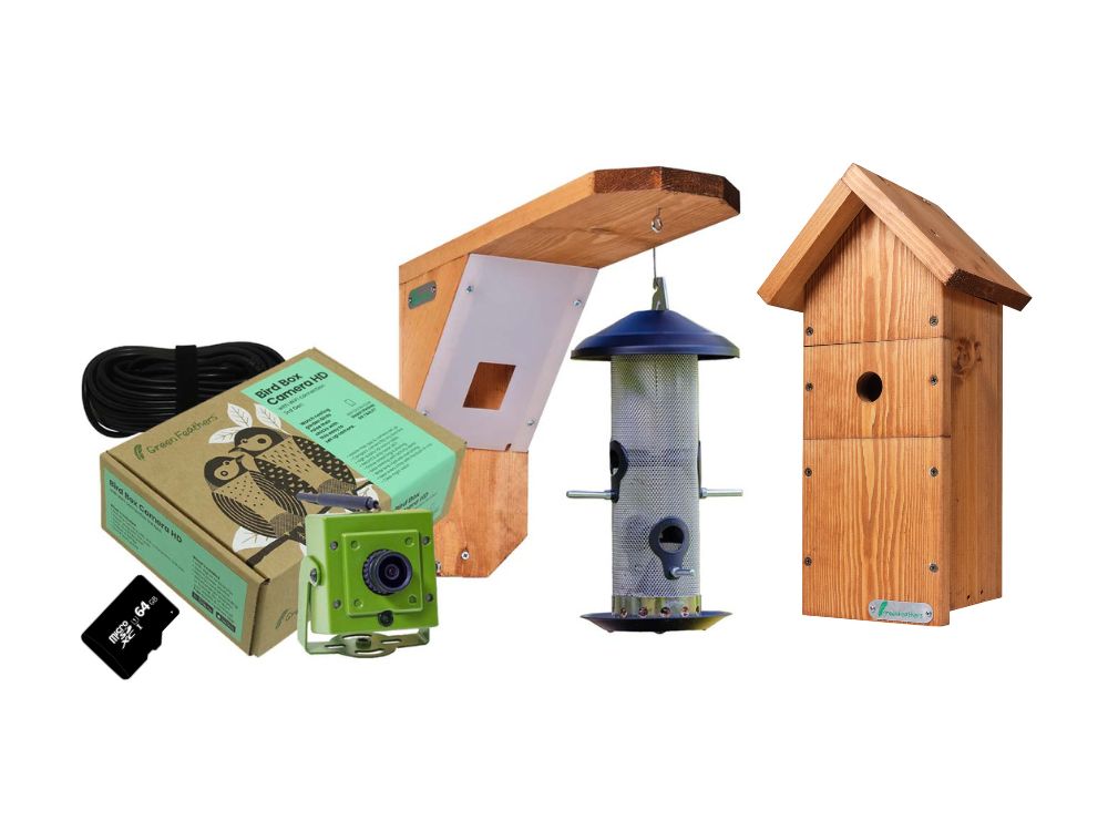 Bird Box and Bird Feeder Garden Camera Kit