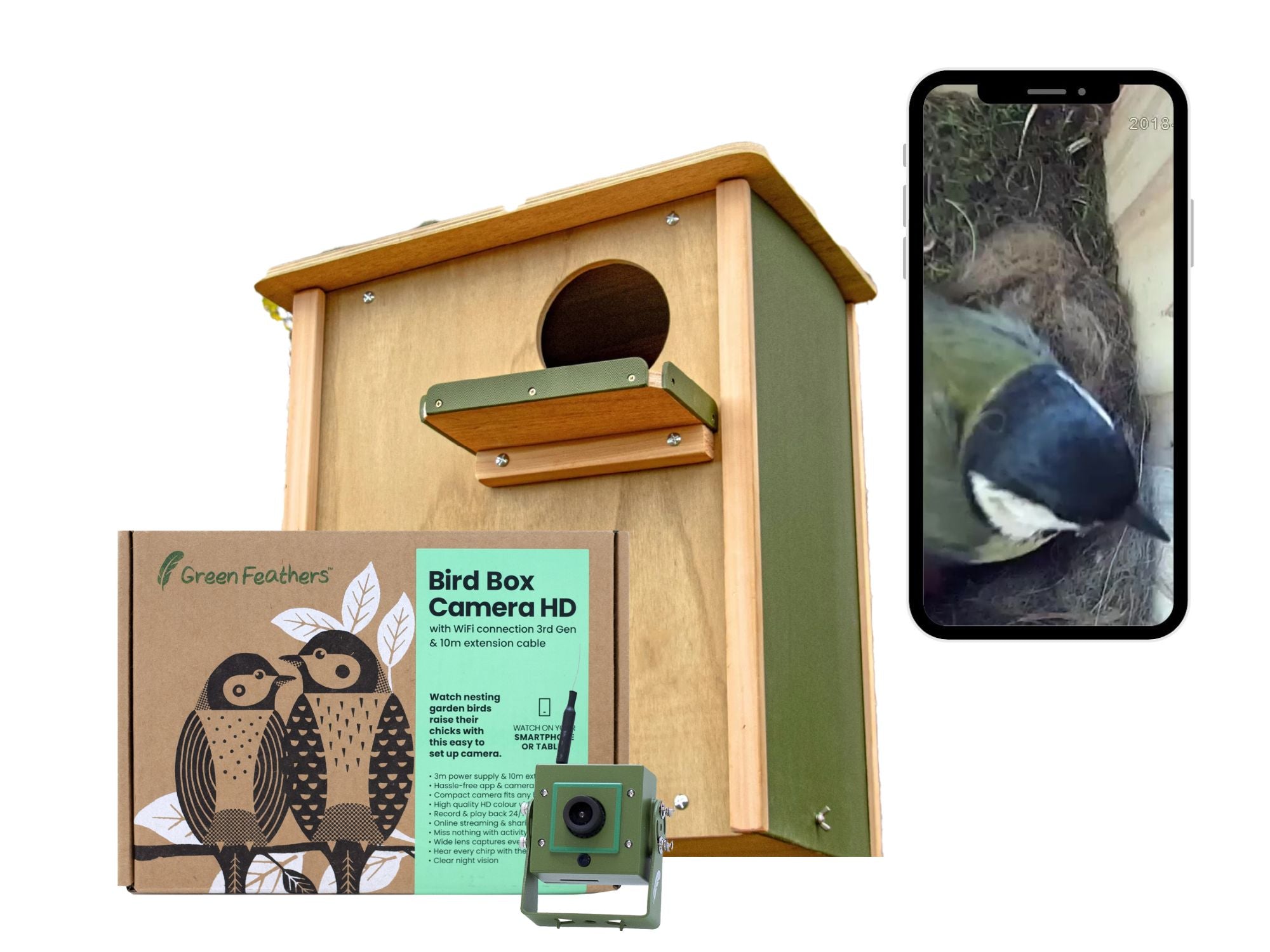 WiFi Universal Bird of Prey Bird Box HD Camera Pack