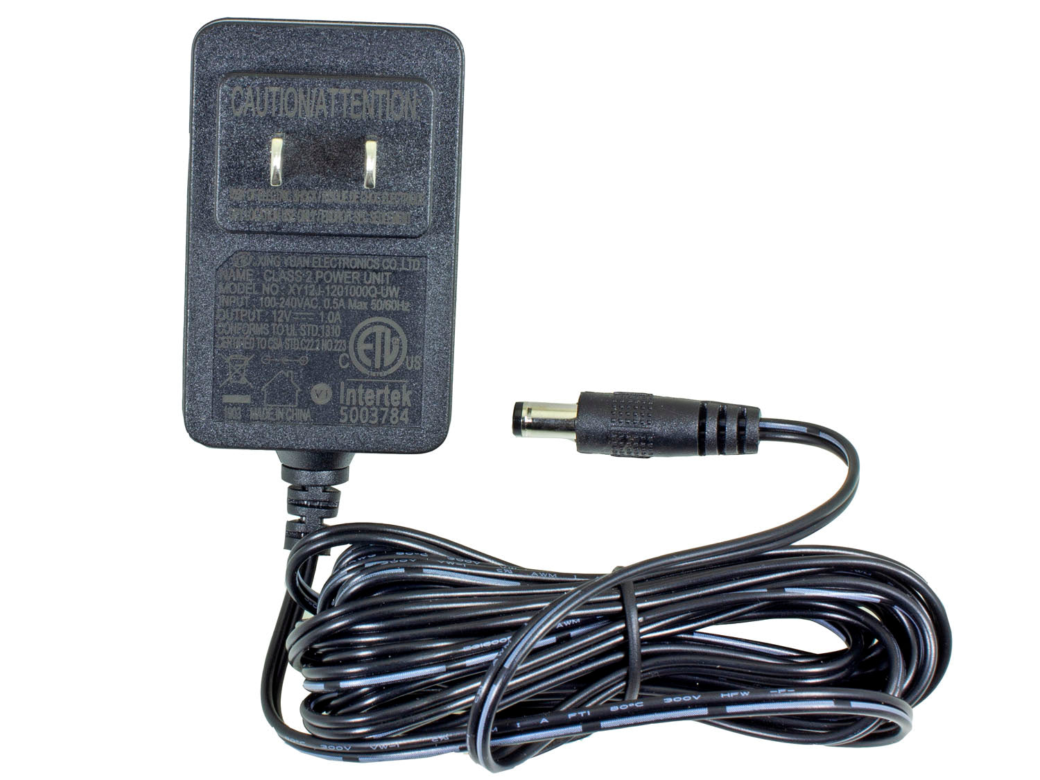 12V 1A DC US Power Supply – 3 Metre Cable