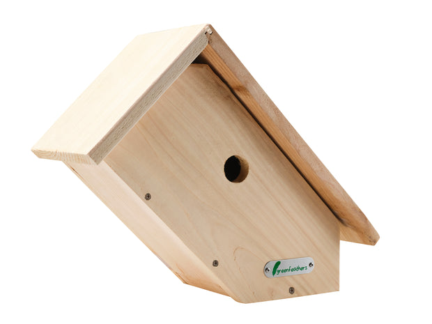 Handmade Wooden Side View Bird Box
