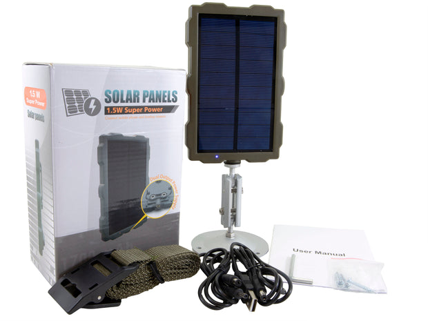 Solar Panel Rechargeable Battery Supply Power for Trail Cameras